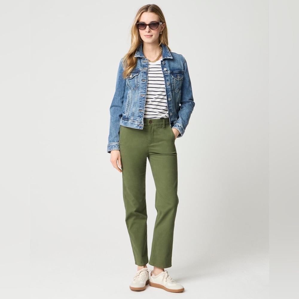 NWT J.Crew Everyday Chino Pant in Distressed Fatigue